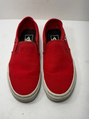 Share Vans Off the Wall Woman Slip On Sneaker Skate Shoes 6.5 Red style 500714